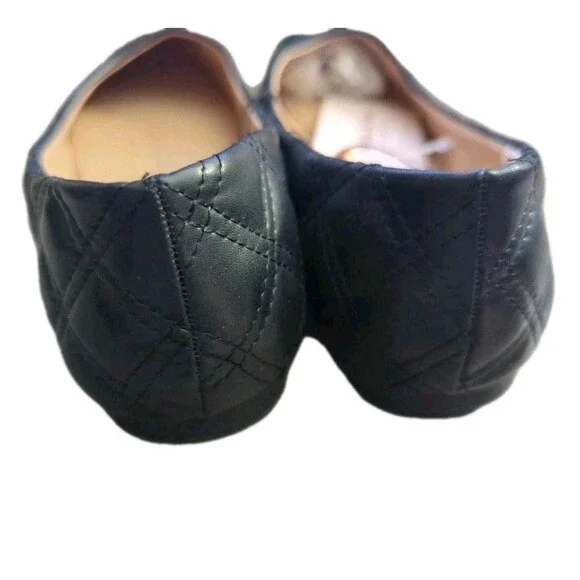 Olivia & Kate New York Quilted Ballerina Flats Black Women's Size 8.5 Dress Shoe - Picture 4 of 4